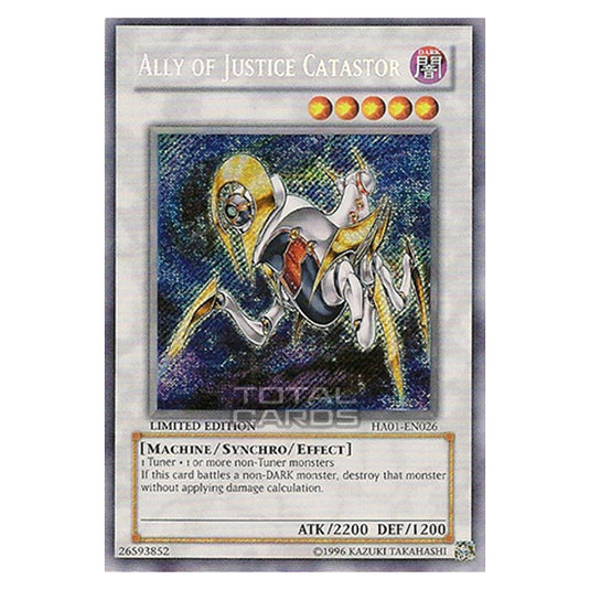 Yu-Gi-Oh! - Hidden Arsenal - Ally of Justice Catastor (Secret Rare) HA01-EN026