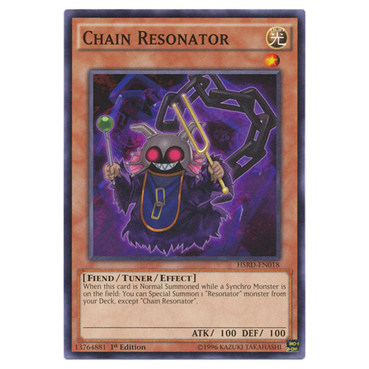 Chain Resonator HSRD-EN018 card from the Yu-Gi-Oh! set High-Speed Riders