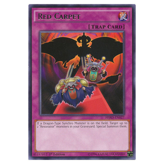 Red Carpet HSRD-EN027 card from the Yu-Gi-Oh! set High-Speed Riders