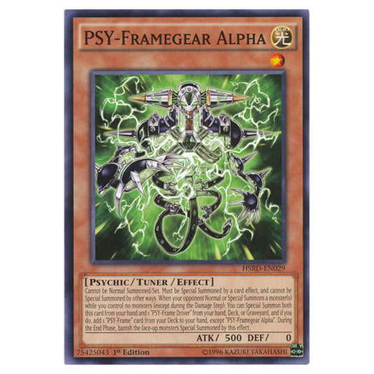 PSY-Framegear Alpha HSRD-EN029 card from the Yu-Gi-Oh! set High-Speed Riders