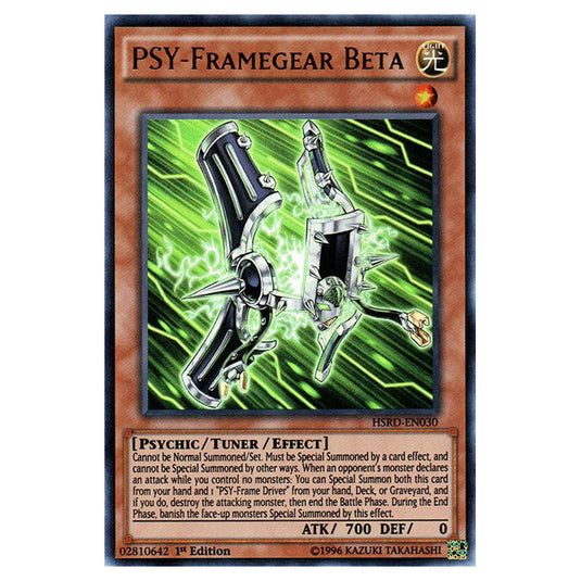 PSY-Framegear Beta HSRD-EN030 card from the Yu-Gi-Oh! set High-Speed Riders