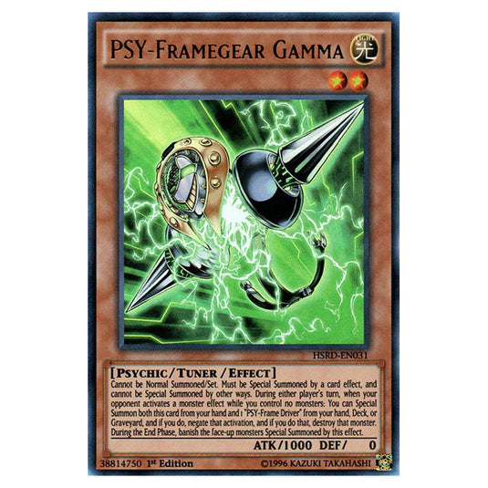 PSY-Framegear Gamma HSRD-EN031 card from the Yu-Gi-Oh! set High-Speed Riders