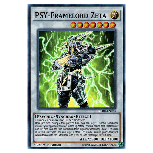 PSY-Framelord Zeta HSRD-EN034 card from the Yu-Gi-Oh! set High-Speed Riders