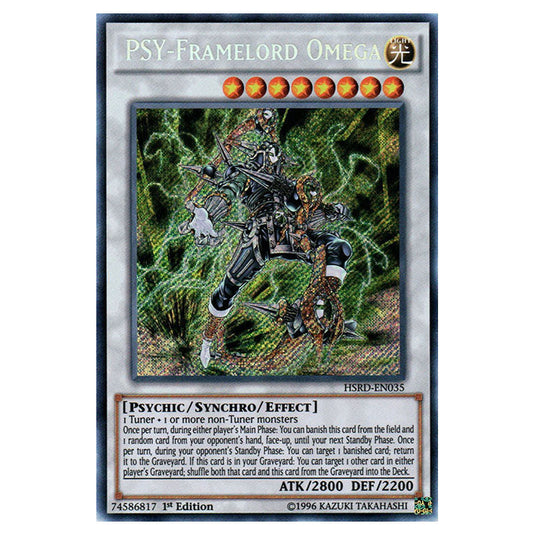 PSY-Framelord Omega HSRD-EN035 card from the Yu-Gi-Oh! set High-Speed Riders