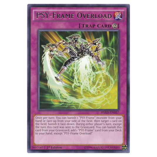 PSY-Frame Overload HSRD-EN037 card from the Yu-Gi-Oh! set High-Speed Riders