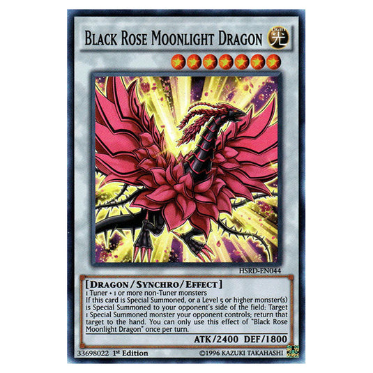 Black Rose Moonlight Dragon HSRD-EN044 card from the Yu-Gi-Oh! set High-Speed Riders