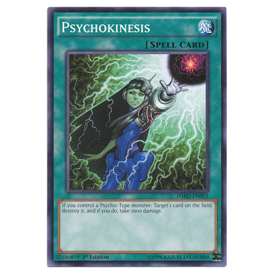 Psychokinesis HSRD-EN055 card from the Yu-Gi-Oh! set High-Speed Riders