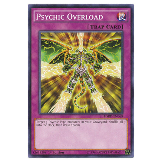 Psychic Overload HSRD-EN060 card from the Yu-Gi-Oh! set High-Speed Riders