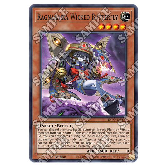 Yu-Gi-Oh! - The Infinite Forbidden - Ragnaraika Wicked Butterfly (Super Rare) - INFO-EN018