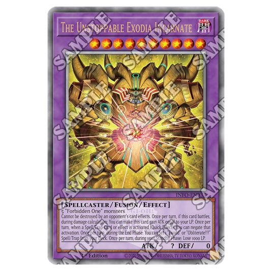 Yu-Gi-Oh! - The Infinite Forbidden - The Unstoppable Exodia Incarnate (Quarter Century Secret Rare) - INFO-EN033a