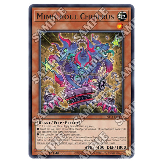 Yu-Gi-Oh! - The Infinite Forbidden - Mimighoul Cerberus (Super Rare) - INFO-EN092