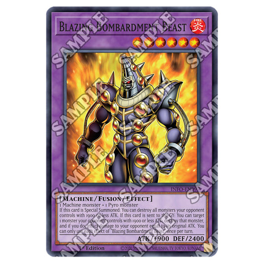 Yu-Gi-Oh! - The Infinite Forbidden - Blazing Bombardment Beast (Common) - INFO-EN097