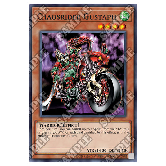 Yu-Gi-Oh! - Invasion of Chaos - 25th Anniversary Reprint - Chaosrider Gustaph (Super Rare) IOC-25-EN018