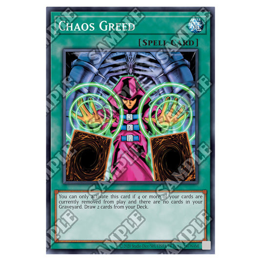 Yu-Gi-Oh! - Invasion of Chaos - 25th Anniversary Reprint - Chaos Greed Yu-Gi-Oh! - Invasion of Chaos - 25th Anniversary Reprint - Chaos Greed