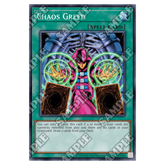 Yu-Gi-Oh! - Invasion of Chaos - 25th Anniversary Reprint - Chaos Greed (Common) IOC-25-EN038