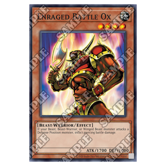 Yu-Gi-Oh! - Invasion of Chaos - 25th Anniversary Reprint - Enraged Battle Ox (Rare) IOC-25-EN070