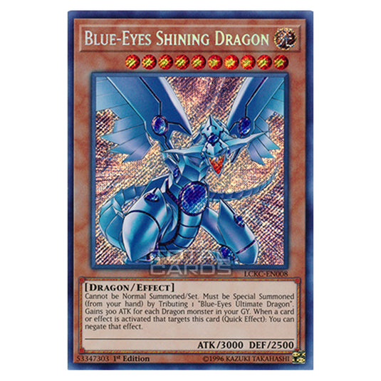 Yu-Gi-Oh! - Legendary Collection Kaiba Mega Pack - Blue-Eyes Shining Dragon (Secret Rare) LCKC-EN008