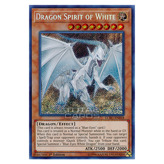 Yu-Gi-Oh! - Legendary Collection Kaiba Mega Pack - Dragon Spirit of White (Secret Rare) LCKC-EN018