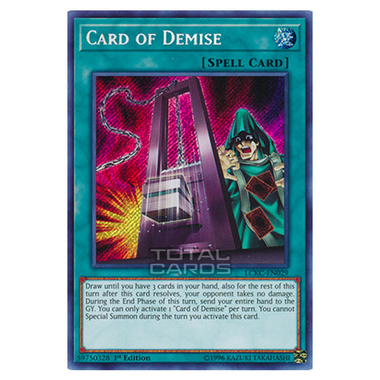 Yu-Gi-Oh! - Legendary Collection Kaiba Mega Pack - Card of Demise (Secret Rare) LCKC-EN029