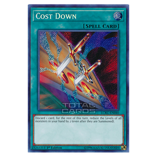 Yu-Gi-Oh! - Legendary Collection Kaiba Mega Pack - Cost Down (Secret Rare) LCKC-EN040 Yu-Gi-Oh! - Legendary Collection Kaiba Mega Pack - Cost Down (Secret Rare) LCKC-EN040