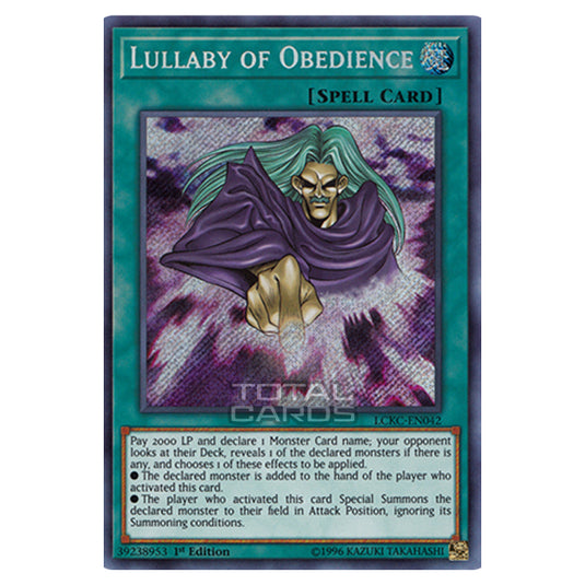 Yu-Gi-Oh! - Legendary Collection Kaiba Mega Pack - Lullaby of Obedience (Secret Rare) LCKC-EN042