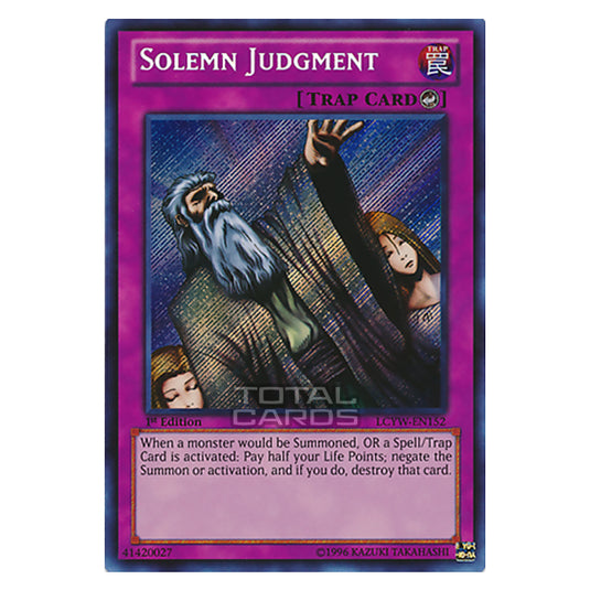 Yu-Gi-Oh! - Legendary Collection 3: Yugi's World Mega Pack - Solemn Judgment (Secret Rare) LCYW-EN152