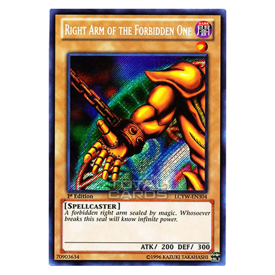 Yu-Gi-Oh! - Legendary Collection 3: Yugi's World Mega Pack - Right Arm of the Forbidden One (Secret Rare) LCYW-EN304