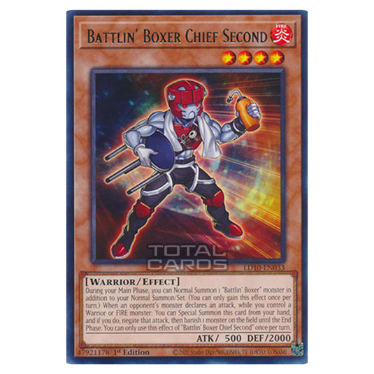 Yu-Gi-Oh! - Legendary Duelists: Soulburning Volcano - Battlin' Boxer Chief Second (Rare) LD10-EN033