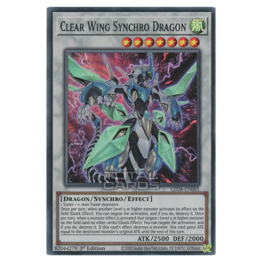 Yu-Gi-Oh! - Legendary Duelists: Synchro Storm - Clear Wing Synchro Dragon (Super Rare) LED8-EN001