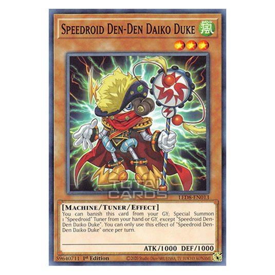 Yu-Gi-Oh! - Legendary Duelists: Synchro Storm - Speedroid Den-Den Daiko Duke (Common) LED8-EN013