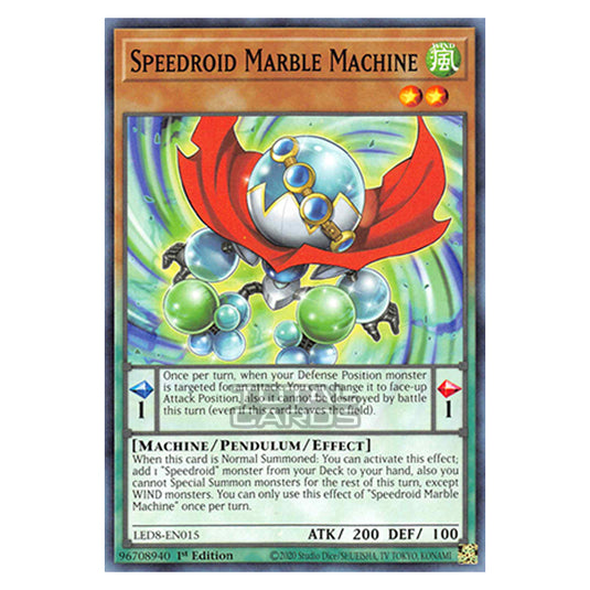 Yu-Gi-Oh! - Legendary Duelists: Synchro Storm - Speedroid Marble Machine (Common) LED8-EN015