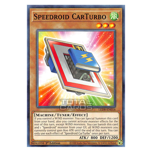 Yu-Gi-Oh! - Legendary Duelists: Synchro Storm - Speedroid CarTurbo (Common) LED8-EN016
