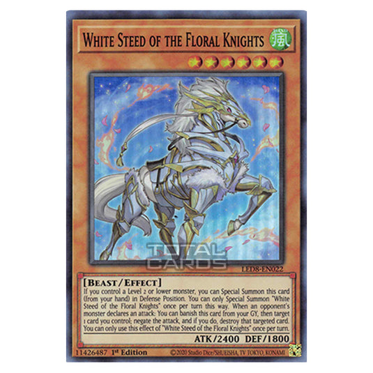 Yu-Gi-Oh! - Legendary Duelists: Synchro Storm - White Steed of the Floral Knights (Super Rare) LED8-EN022