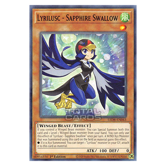 Yu-Gi-Oh! - Legendary Duelists: Synchro Storm - Lyrilusc - Sapphire Swallow (Common) LED8-EN043