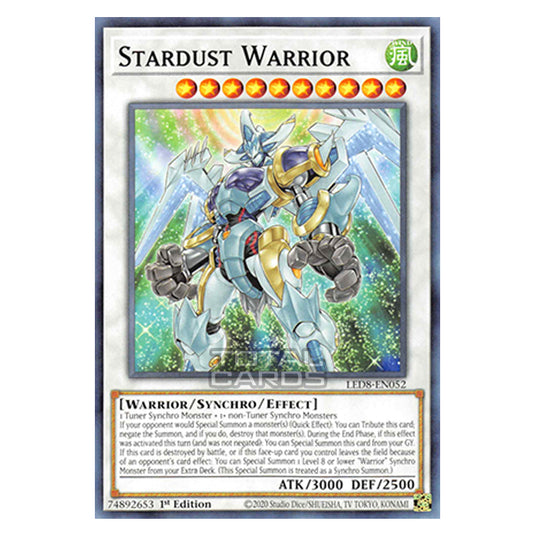 Yu-Gi-Oh! - Legendary Duelists: Synchro Storm - Stardust Warrior (Common) LED8-EN052