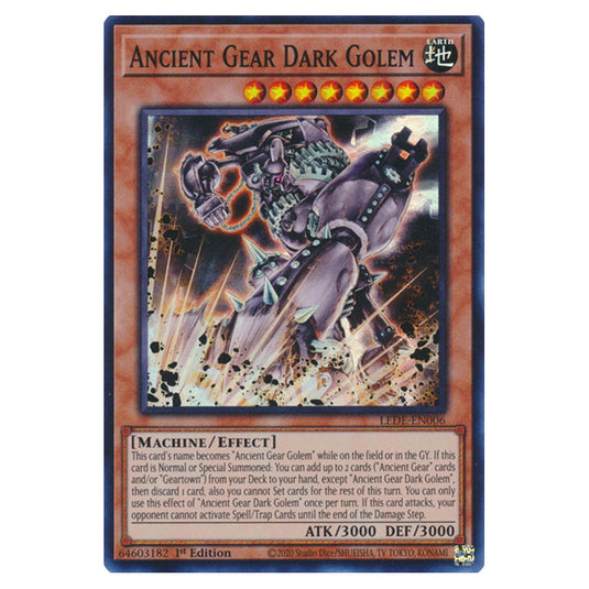Yu-Gi-Oh! - Legacy of Destruction - Ancient Gear Dark Golem (Super Rare) LEDE-EN006