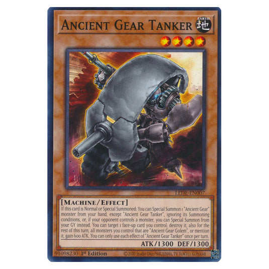 Yu-Gi-Oh! - Legacy of Destruction - Ancient Gear Tanker (Common) LEDE-EN007