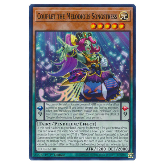 Yu-Gi-Oh! - Legacy of Destruction - Couplet the Melodious Songstress (Common) LEDE-EN010