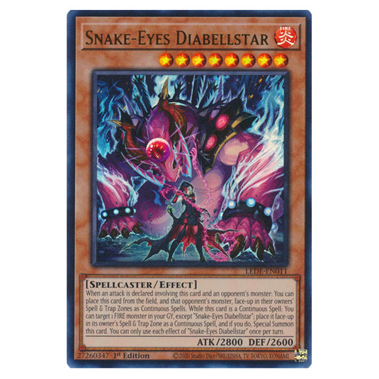 Yu-Gi-Oh! - Legacy of Destruction - Snake-Eyes Diabellstar (Quarter Century Secret Rare) LEDE-EN011a