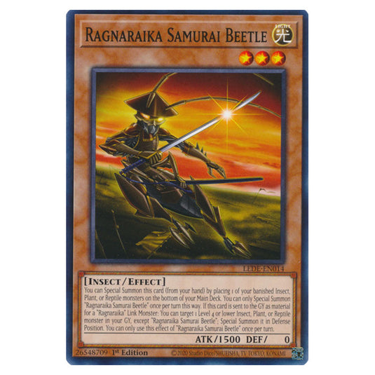 Yu-Gi-Oh! - Legacy of Destruction - Ragnaraika Samurai Beetle (Common) LEDE-EN014