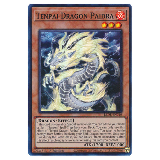 yugioh tenpai cards Dragon Fadra TCG Mat Tenpai Dragon Chundra Pad CCG Board Game Playmat Trading Card Game Mat Rubber Mouse Pad & Bag Synchro Summon using this card you control. Tenpai Dragon Paidra - Legacy