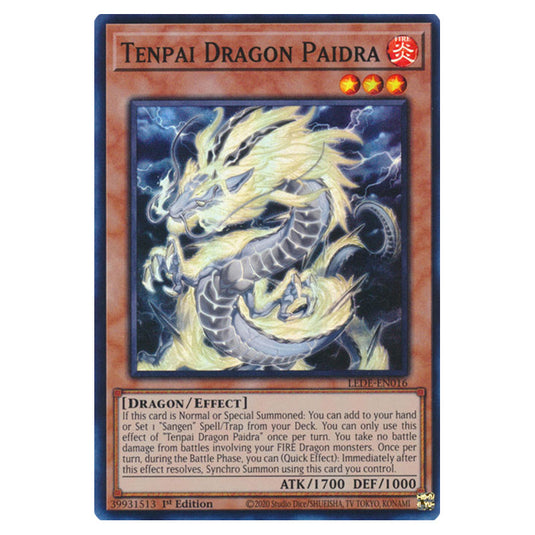 Yu-Gi-Oh! - Legacy of Destruction - Tenpai Dragon Paidra (Super Rare) LEDE-EN016