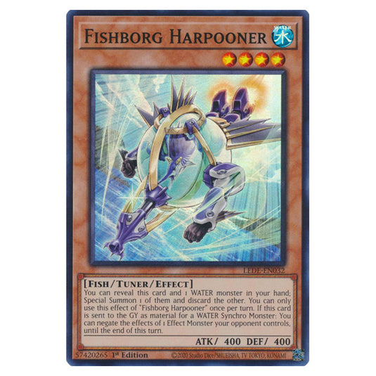 Yu-Gi-Oh! - Legacy of Destruction - Fishborg Harpooner (Super Rare) LEDE-EN032