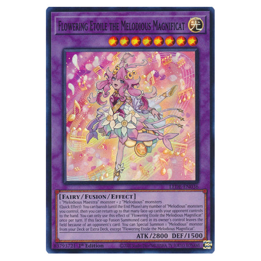 Yu-Gi-Oh! - Legacy of Destruction - Flowering Etoile the Melodious Magnificat (Super Rare) LEDE-EN036