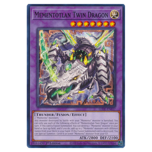 Yu-Gi-Oh! - Legacy of Destruction - Mementotlan Twin Dragon (Common) LEDE-EN037