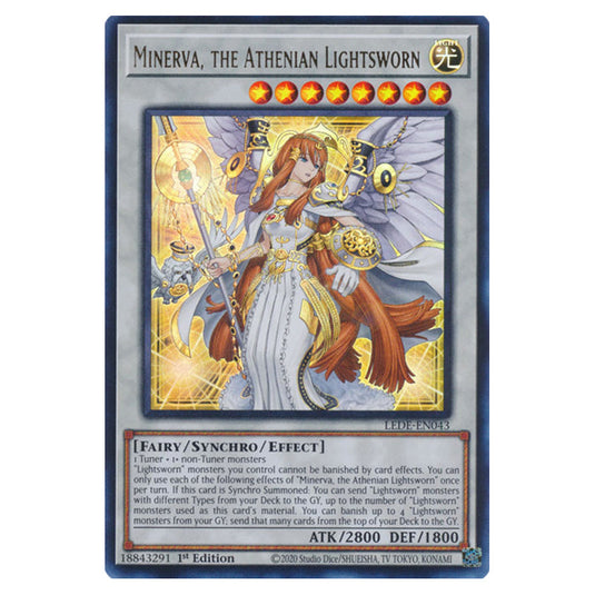 Yu-Gi-Oh! - Legacy of Destruction - Minerva, the Athenian Lightsworn (Ultra Rare) LEDE-EN043