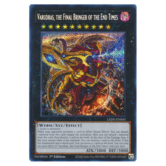 Yu-Gi-Oh! - Legacy of Destruction - Varudras, the Final Bringer of the End Times (Secret Rare) LEDE-EN045