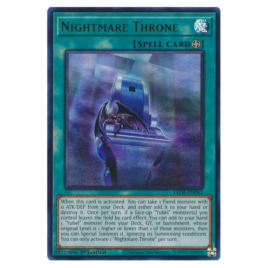 Yu-Gi-Oh! - Legacy of Destruction - Nightmare Throne (Quarter Century Secret Rare) LEDE-EN061a