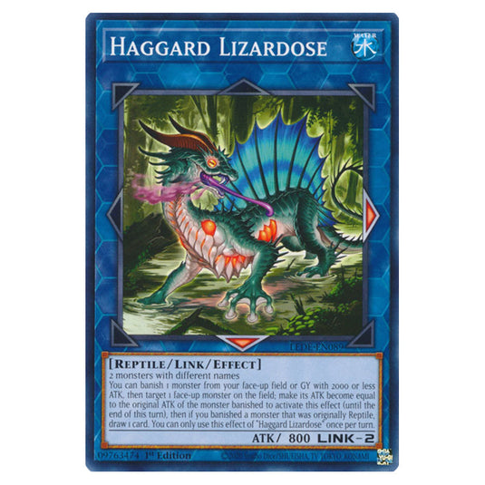 Yu-Gi-Oh! - Legacy of Destruction - Haggard Lizardose (Common) LEDE-EN089