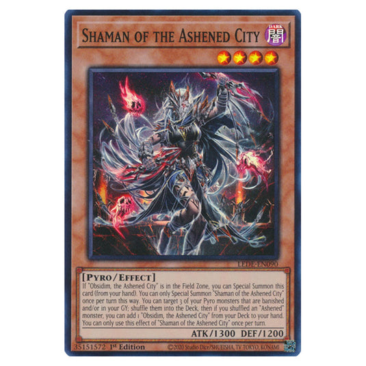 Yu-Gi-Oh! - Legacy of Destruction - Shaman of the Ashened City (Super Rare) LEDE-EN090